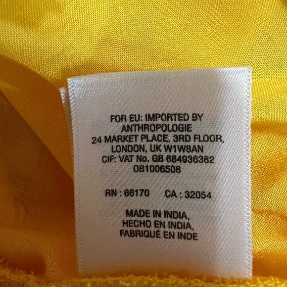 ✨ Anthropologie Maeve Arcadia Maxi Dress Yellow | Size 22W | EUC ✨ - Picture 11 of 13